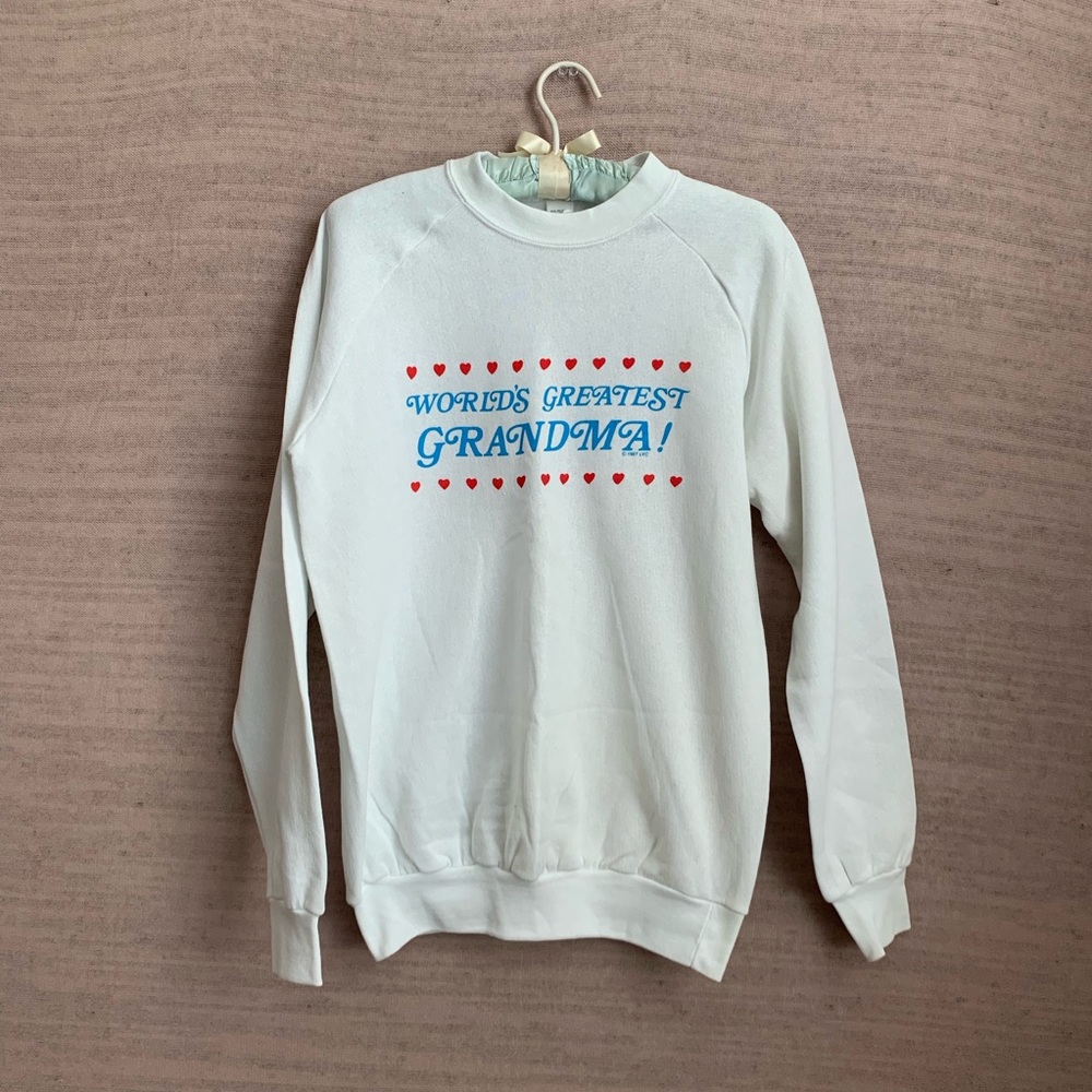 VTG 1987 World's Greatest Grandma Sweatshirt